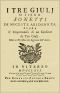 [Gutenberg 62892] • I Tre Giulj / o sieno Sonetti di Niceste Abideno sopra l'Importunità di / un Creditor di Tre Giulj